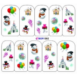 Ваденки за Нокти Коледа BOP092 Ваденки за Нокти Коледа BOP092